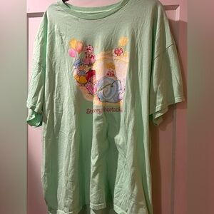 Green Strawberry Shortcake Graphic T-Shirt